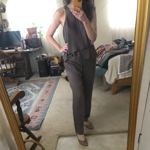 Silky bronze jumpsuit